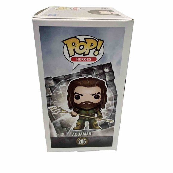 Funko Pop! Heroes Aquaman #205 DC Justice League Vinyl Figure Collectible - Picture 5 of 6